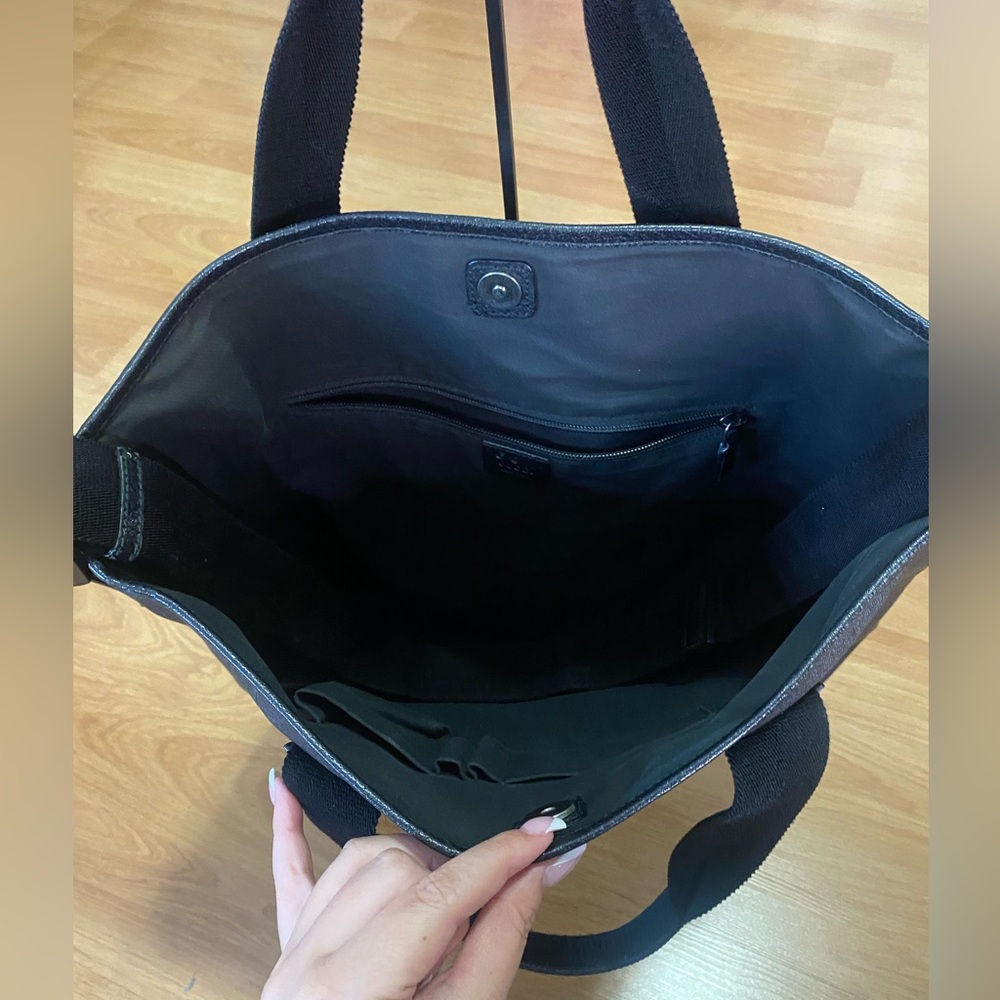 🖤 GUCCI Black PVC Tote and Shoulder Bag 🖤 - Picture 7 of 16